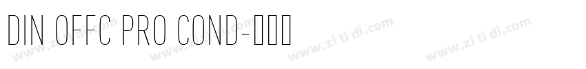 DIN OFFC PRO COND字体转换